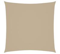 vidaXL Voile de Parasol Voile d'Ombrage Ecran Solaire de Jardin Store de Patio Terrasse Balcon Extérieur Tissu Oxford Carré 7x7 m Beige