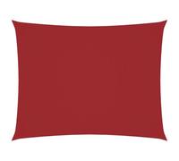 vidaXL Voile d'ombrage rectangulaire 4 x 5 m tissu Oxford Rouge
