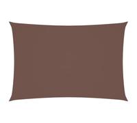 vidaXL Voile de Parasol Voile d'Ombrage Ecran Solaire de Jardin Store de Patio Terrasse Balcon Extérieur Tissu Oxford Rectangulaire 3x5 m Marron