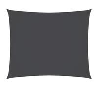 vidaXL Voile de Parasol Voile d'Ombrage Ecran Solaire de Jardin Store de Patio Terrasse Extérieur Tissu Oxford Rectangulaire 3,5x4,5 m Anthracite