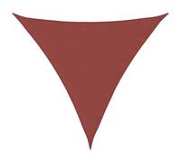 vidaXL Voile de Parasol Voile d'Ombrage Ecran Solaire de Jardin Store de Patio Terrasse Extérieur Tissu Oxford Triangulaire 3x3x3 m Terre Cuite