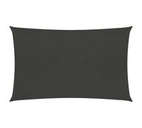 Vidaxl Voile D'ombrage 160 G/M² Anthracite 3x4,5 M Pehd Blanc