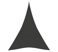 vidaXL Zonnezeil 160 g/mÂ² 5x7x7 m HDPE antracietkleurig311099 Anthracite