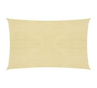 vidaXL Voile d'Ombrage Protection Voile Solaire Voile de Parasol Anti UV Jardin Patio Terrasse Balcon Extérieur 160 g/m² 311129 Beige G