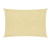 Vidaxl Voile D'ombrage 160 G/M² Beige 4x7 M Pehd Blanc