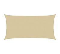 vidaXL Voile d'ombrage 160 g/m² Beige 5x6 m PEHD