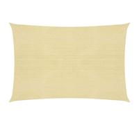 Vidaxl Voile D'ombrage 160 G/M² Beige 5x7 M Pehd Blanc