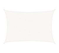 vidaXL Voile d'Ombrage Bâche de Voile de Soleil Toile d'Ombrage Protection UV Jardin Terrasse Balcon Extérieur 160 g/m² Blanc 3x5 m PEHD