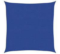 vidaXL Voile d'ombrage 160 g/m² carré Bleu 3x3 m PEHD, Voile de Soleil, Voile d’ombrage, Store de Patio, Voile de Pare-Soleil, Voile de Jardin