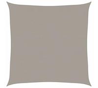 vidaXL Voile d'ombrage 160 g/m² carré Gris Clair 5x5 m PEHD, Voile de Soleil, Voile d’ombrage, Store de Patio, Voile de Pare-Soleil, Voile de Jardin