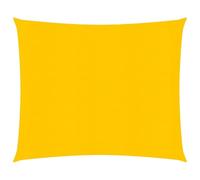 vidaXL Voile d'ombrage 160 g/m² carré Jaune 4x4 m PEHD, Voile de Soleil, Voile d’ombrage, Store de Patio, Voile de Pare-Soleil, Voile de Jardin
