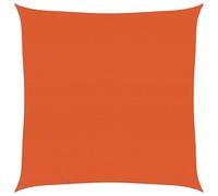vidaXL Voile d'ombrage 160 g/m² carré Orange 4x4 m PEHD