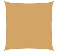 Voile d'ombrage 160 g/m² carré sable 2,5x2,5 m PEHD, voile de soleil, voile d'ombrage, store de patio, voile de 4002020