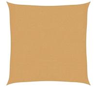 vidaXL Voile d'ombrage 160 g/m² carré Sable 2x2 m PEHD, Voile de Soleil, Voile d’ombrage, Store de Patio, Voile de Pare-Soleil, Voile de Jardin