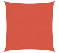 Voile d'ombrage 160 g/m² carré terre cuite 2,5x2,5 m PEHD, voile de soleil, voile d'ombrage, store de patio 311328