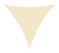 vidaXL Voile d'ombrage 160 g/m² Crème 4x4x4 m PEHD