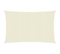 Vidaxl Voile D'ombrage 160 G/M² Crème 5x6 M Pehd