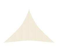 Zonnezeil 160 g/m² 6x6x6 m HDPE crÃmekleurig311212