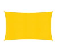 Zonnezeil 160 g/mÂ² 2x5 m HDPE geel311561
