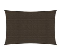 Vidaxl Voile D'ombrage 160 G/M² Marron 2x4,5 M Pehd Blanc