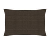 Vidaxl Voile D'ombrage 160 G/M² Marron 2x5 M Pehd Blanc