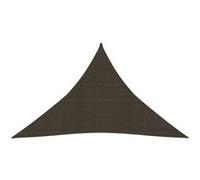 Voile d'ombrage 160 g-m² Marron 3,5x3,5x4,9 m PEHD