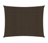 Vidaxl Voile D'ombrage 160 G/M² Marron 3,5x5 M Pehd Blanc