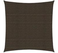 Voile d'ombrage 160 g-m² Marron 3x3 m PEHD