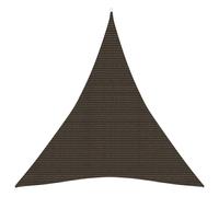 Voile d'Ombrage 160 g/m² Marron 5x5x5 m PEHD Ecran Solaire Terrasse vidaXL