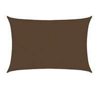 Vidaxl Voile D'ombrage 160 G/M² Marron 5x6 M Pehd Blanc