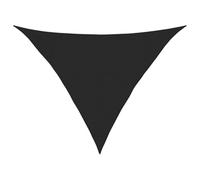 vidaXL Voile d'ombrage 160 g/m² Noir 3,5x3,5x4,9 m PEHD