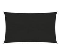 Voile d'ombrage 160 g-m² Noir 3x6 m PEHD