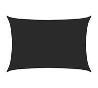 vidaXL Voile d'ombrage 160 g/m² PEHD Noir 5 x 7 m
