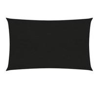 vidaXL Voile d'ombrage 160 g/m² PEHD Noir 5 x 7 m