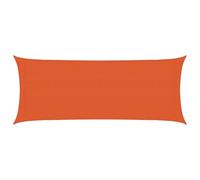 vidaXL Voile d'Ombrage Protection Voile Solaire Voile de Parasol Anti UV Jardin Patio Terrasse Balcon Extérieur 160 g/m² Orange 2x5 m PEHD