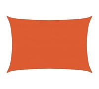 vidaXL Voile d'ombrage 160 g/m² Orange 3,5x5 m PEHD