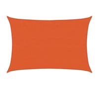 vidaXL Voile pare-soleil 4 x 6 m 160 g/m² Orange en PEHD