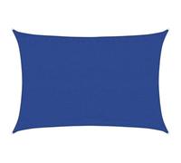 vidaXL Voile d'ombrage 160 g/m² rectangulaire Bleu 3,5x5 m PEHD, Voile de Soleil, Voile d’ombrage, Store de Patio, Voile de Pare-Soleil