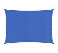 vidaXL Voile d'ombrage 160 g/m² rectangulaire Bleu 3x5 m PEHD, Voile de Soleil, Voile d’ombrage, Store de Patio, Voile de Pare-Soleil, Voile de Jardin