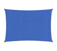vidaXL Voile d'ombrage 160 g/m² rectangulaire Bleu 4x6 m PEHD, Voile de Soleil, Voile d’ombrage, Store de Patio, Voile de Pare-Soleil, Voile de Jardin