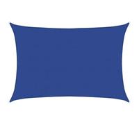 vidaXL Voile d'ombrage 160 g/m² rectangulaire bleu 5x7 m PEHD, voile de soleil, voile d’ombrage, store de patio, voile de pare-soleil, voile de jardin