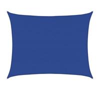 vidaXL Voile d'ombrage 160 g/m² rectangulaire Bleu 6x7 m PEHD, Voile de Soleil, Voile d’ombrage, Store de Patio, Voile de Pare-Soleil, Voile de Jardin