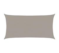 vidaXL Voile d'ombrage rectangulaire 160 g/m² Gris clair 2x3,5 m PEHD