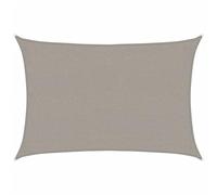 vidaXL Voile d'ombrage rectangulaire 2x3 m 160 g/m² gris clair PEHD 4001974