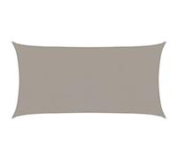 vidaXL Voile d'ombrage 160 g/m² rectangulaire Gris Clair 2x4 m PEHD, Voile de Soleil, Voile d’ombrage, Store de Patio, Voile de Pare-Soleil