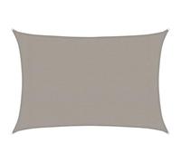 vidaXL Voile d'ombrage 160 g/m² rectangulaire Gris Clair 3x5 m PEHD, Voile de Soleil, Voile d’ombrage, Store de Patio, Voile de Pare-Soleil