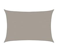 vidaXL Voile d'ombrage 160 g/m² rectangulaire gris clair 5x6 m PEHD, voile de soleil, voile d’ombrage, store de patio, voile de pare-soleil