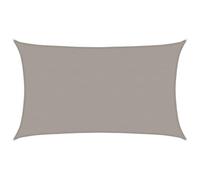 vidaXL Voile d'ombrage 160 g/m² rectangulaire Gris Clair 5x8 m PEHD, Voile de Soleil, Voile d’ombrage, Store de Patio, Voile de Pare-Soleil