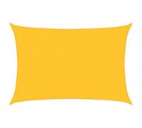 vidaXL Voile d'ombrage 160 g/m² rectangulaire Jaune 3,5x5 m PEHD, Voile de Soleil, Voile d’ombrage, Store de Patio, Voile de Pare-Soleil