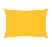 vidaXL Voile d'ombrage 160 g/m² rectangulaire Jaune 4x5 m PEHD, Voile de Soleil, Voile d’ombrage, Store de Patio, Voile de Pare-Soleil